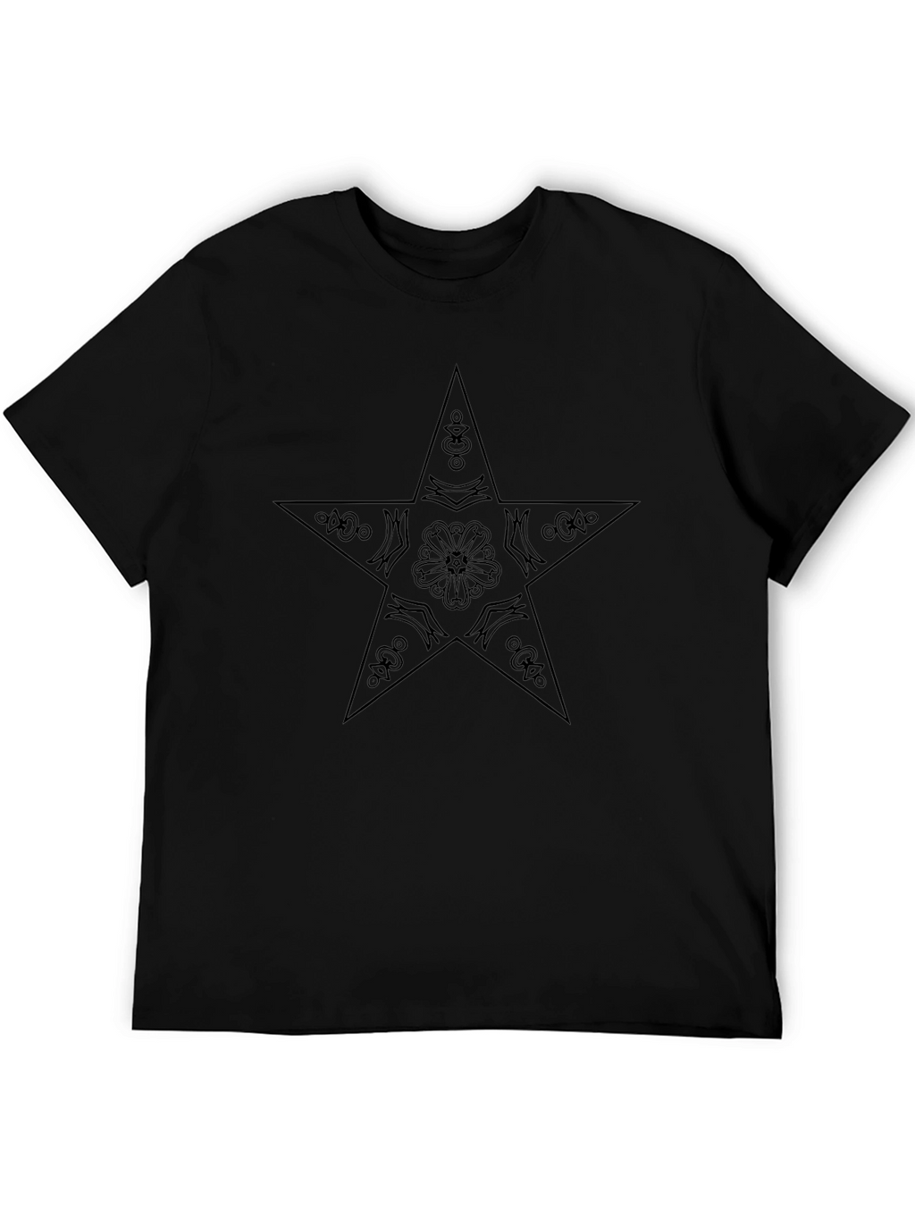 Black Star Graphic Tee - Stylish Casual Wear
