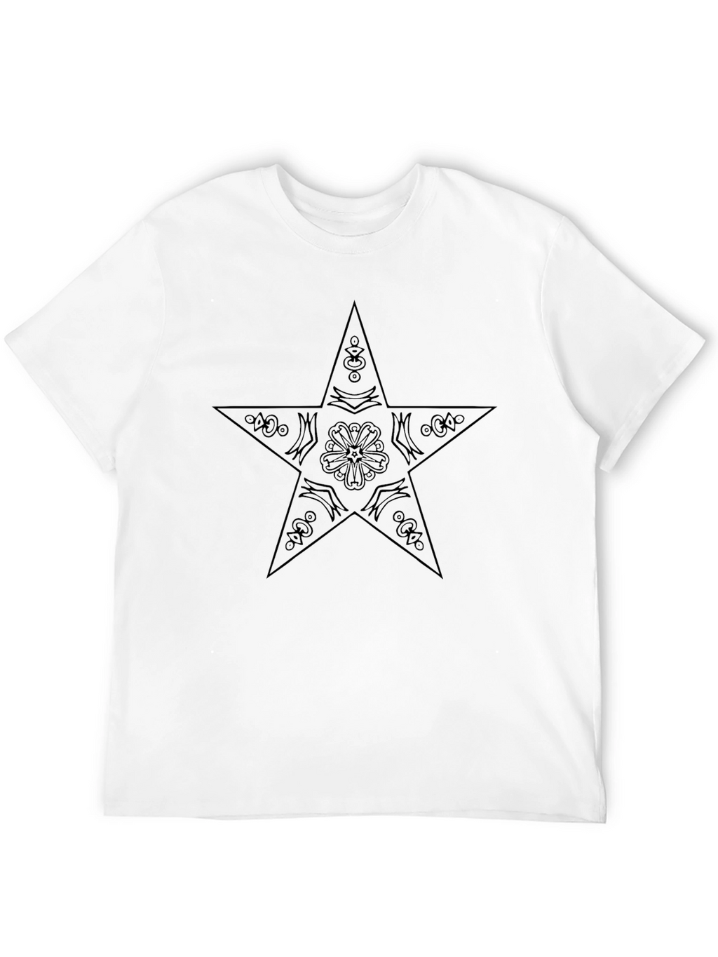 Black Star Graphic Tee - Stylish Casual Wear