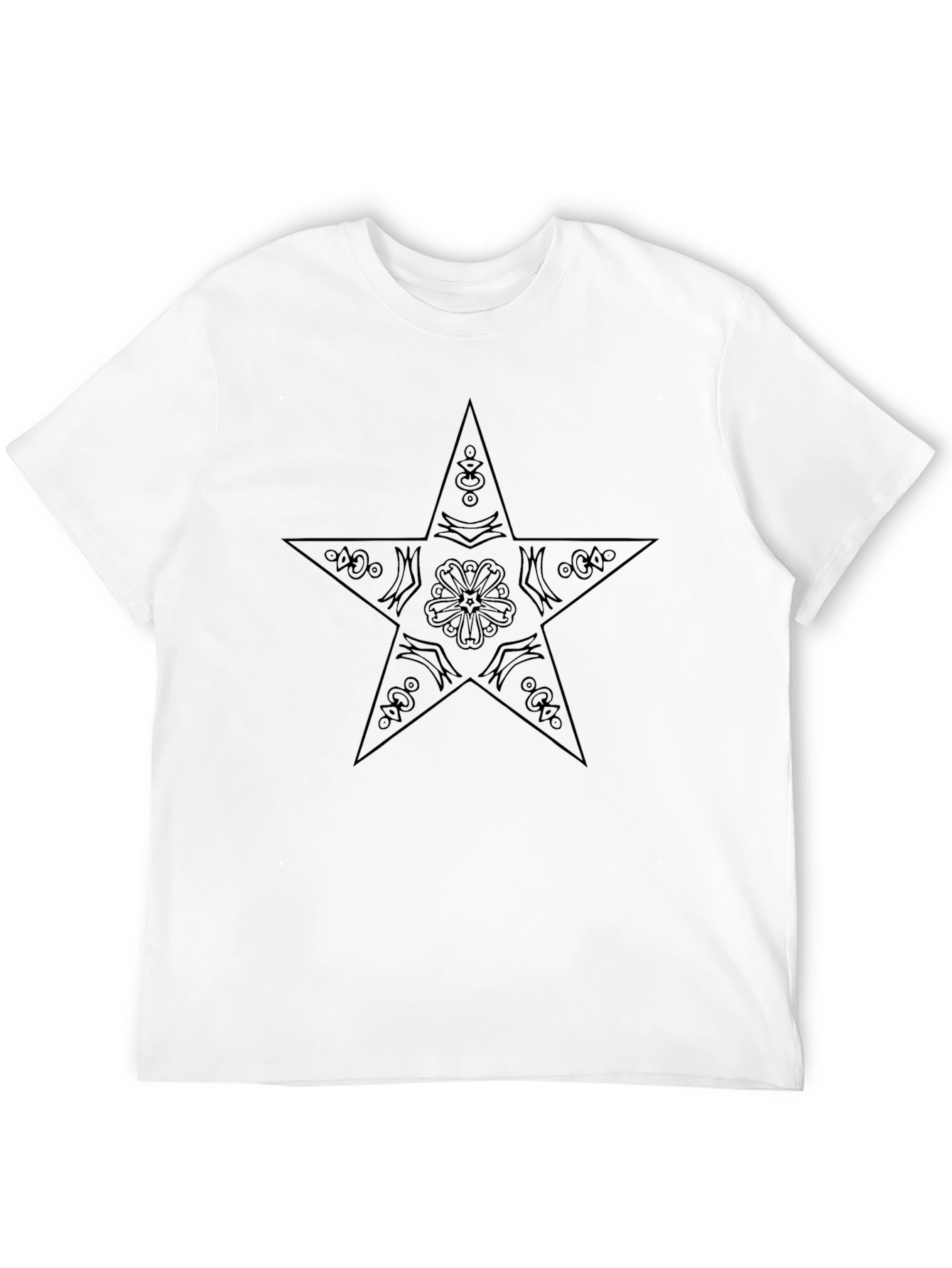 Black Star Graphic Tee - Stylish Casual Wear