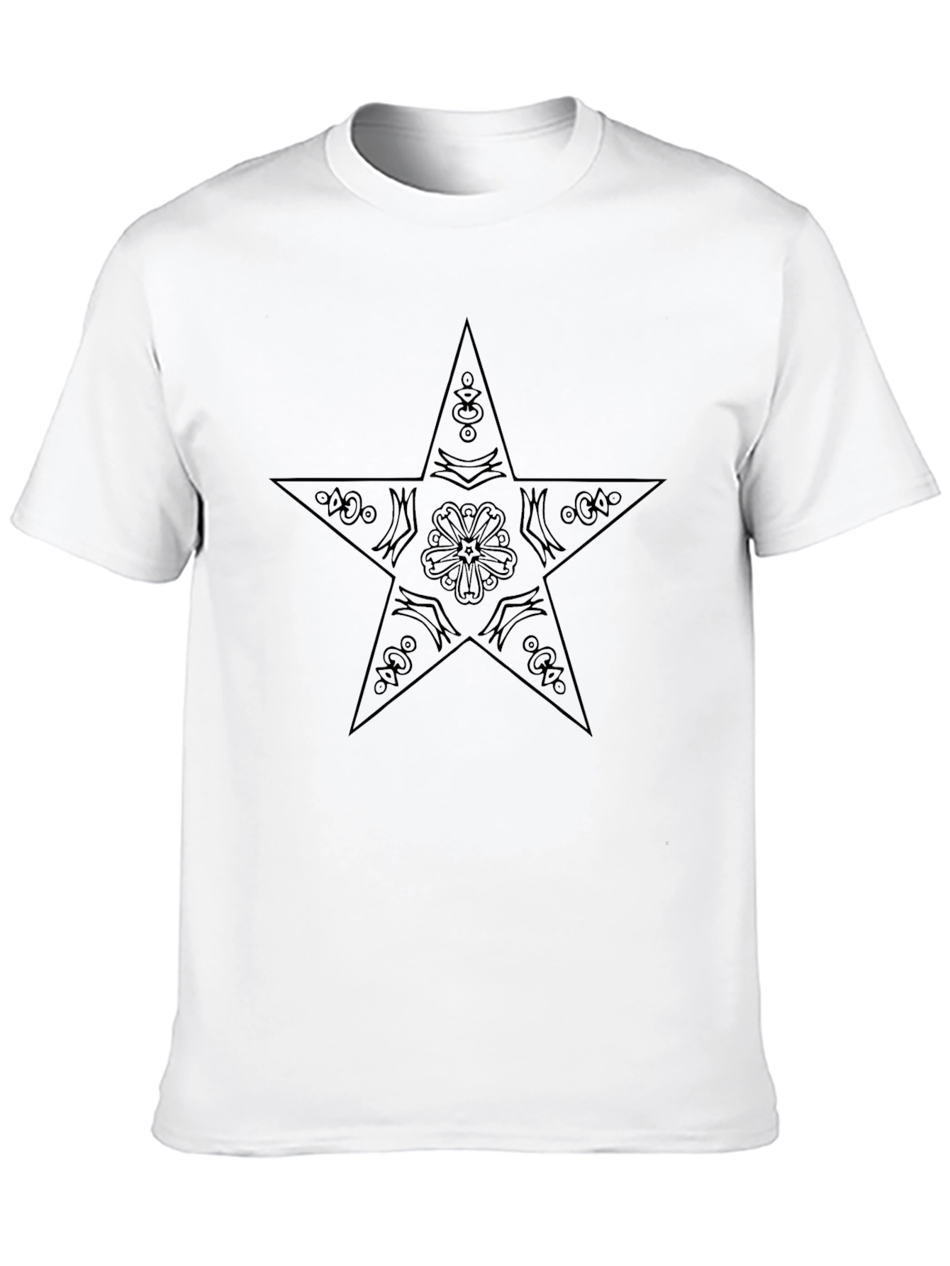Black Star Graphic Tee - Stylish Casual Wear