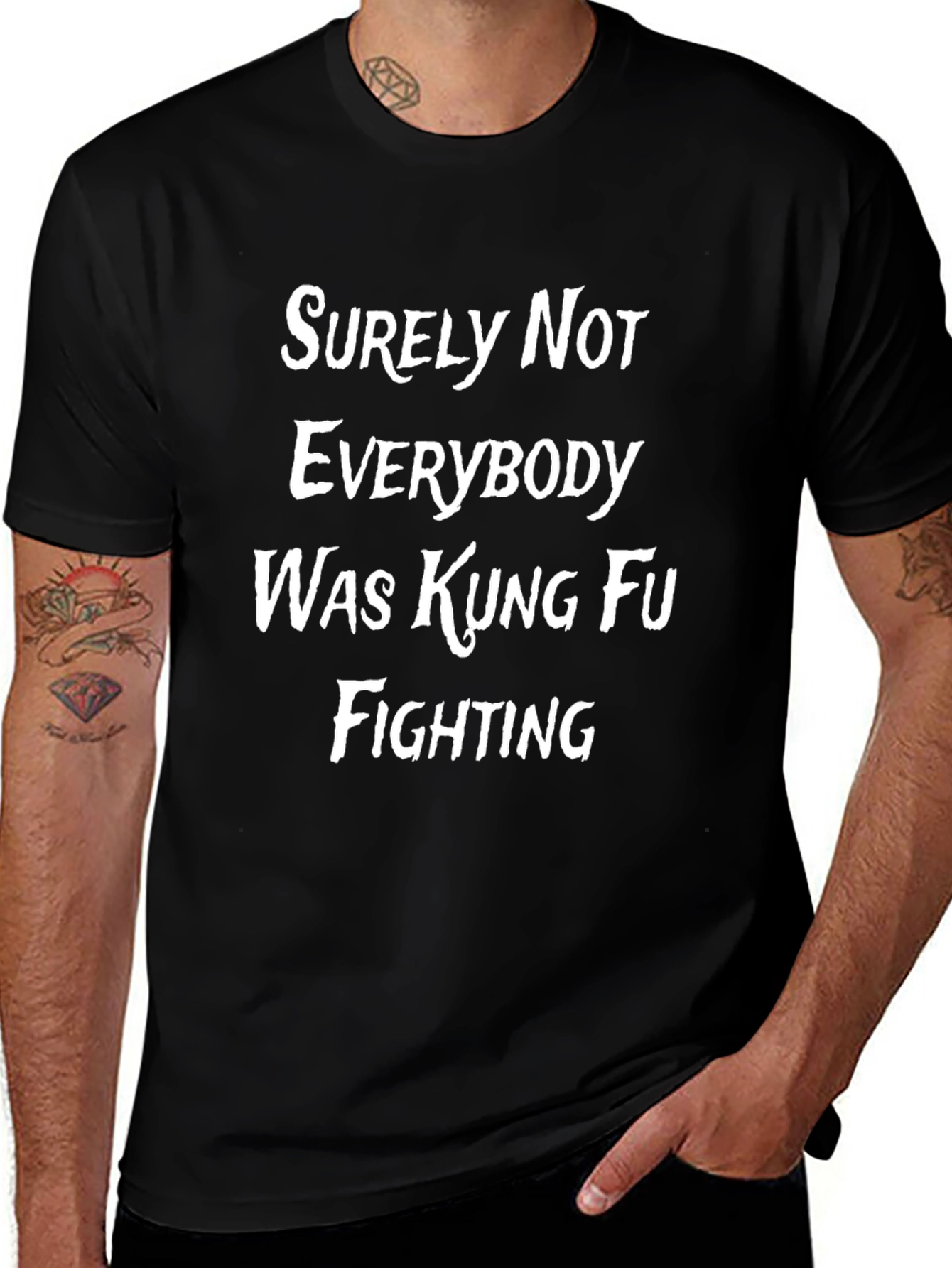 Kung Fu Fighting Graphic Tee - Funny T-Shirt