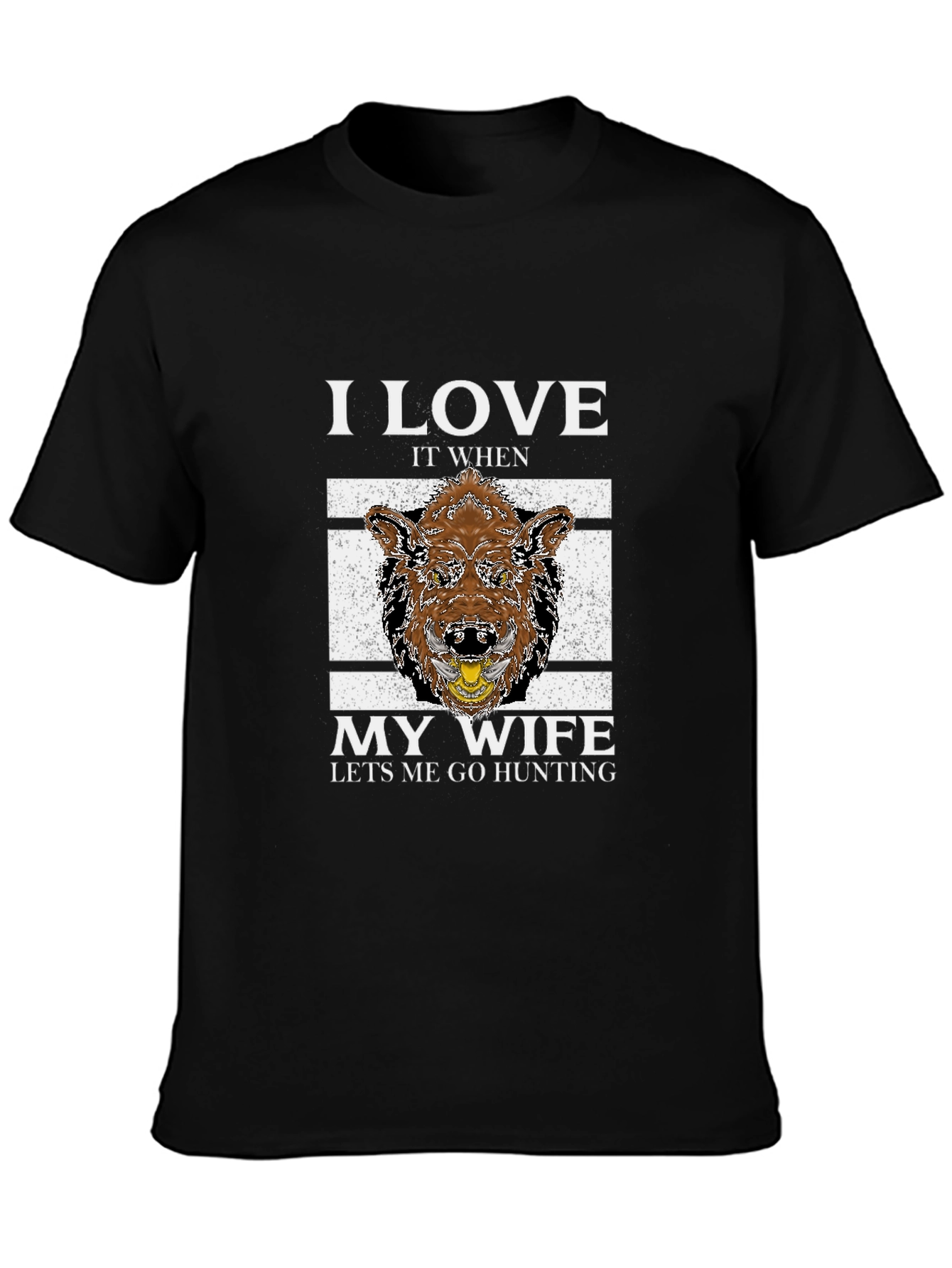 Hunting T-Shirt: I Love It When My Wife Lets Me Go Hunting