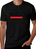 Installing Muscles Funny Graphic T-Shirt