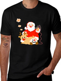 Santa Claus Tattoo Artist Graphic Tee