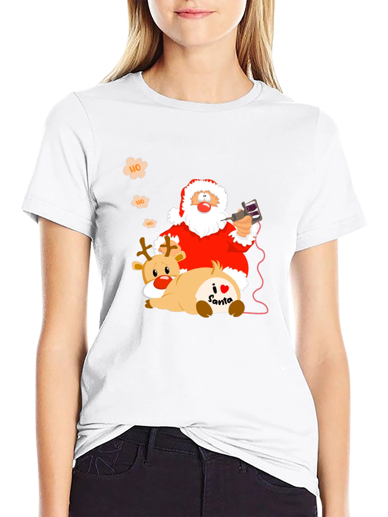 Santa Claus Tattoo Artist Graphic Tee