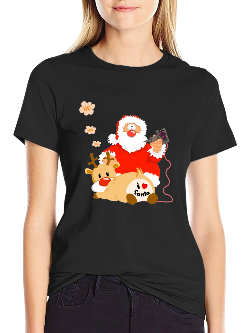 Santa Claus Tattoo Artist Graphic Tee