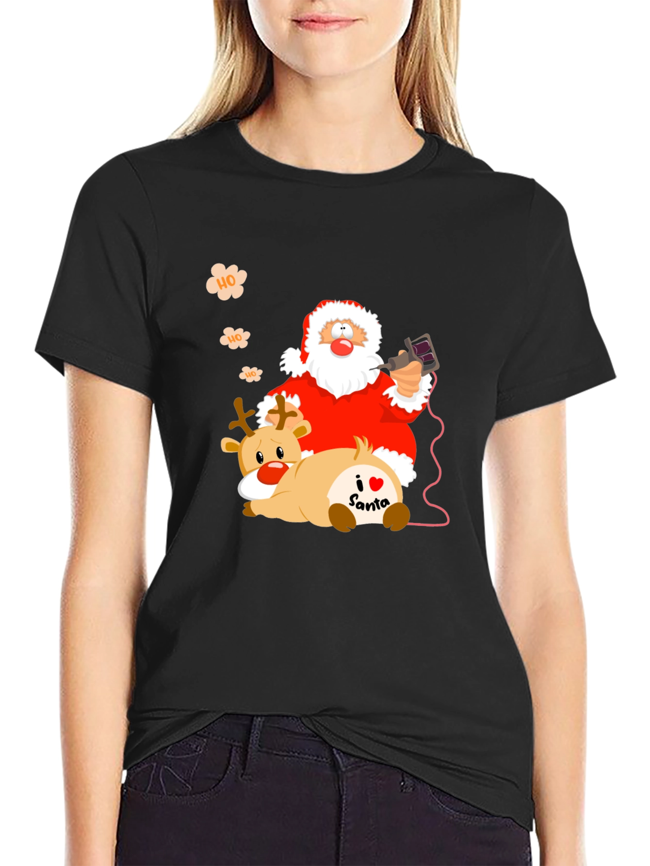 Santa Claus Tattoo Artist Graphic Tee