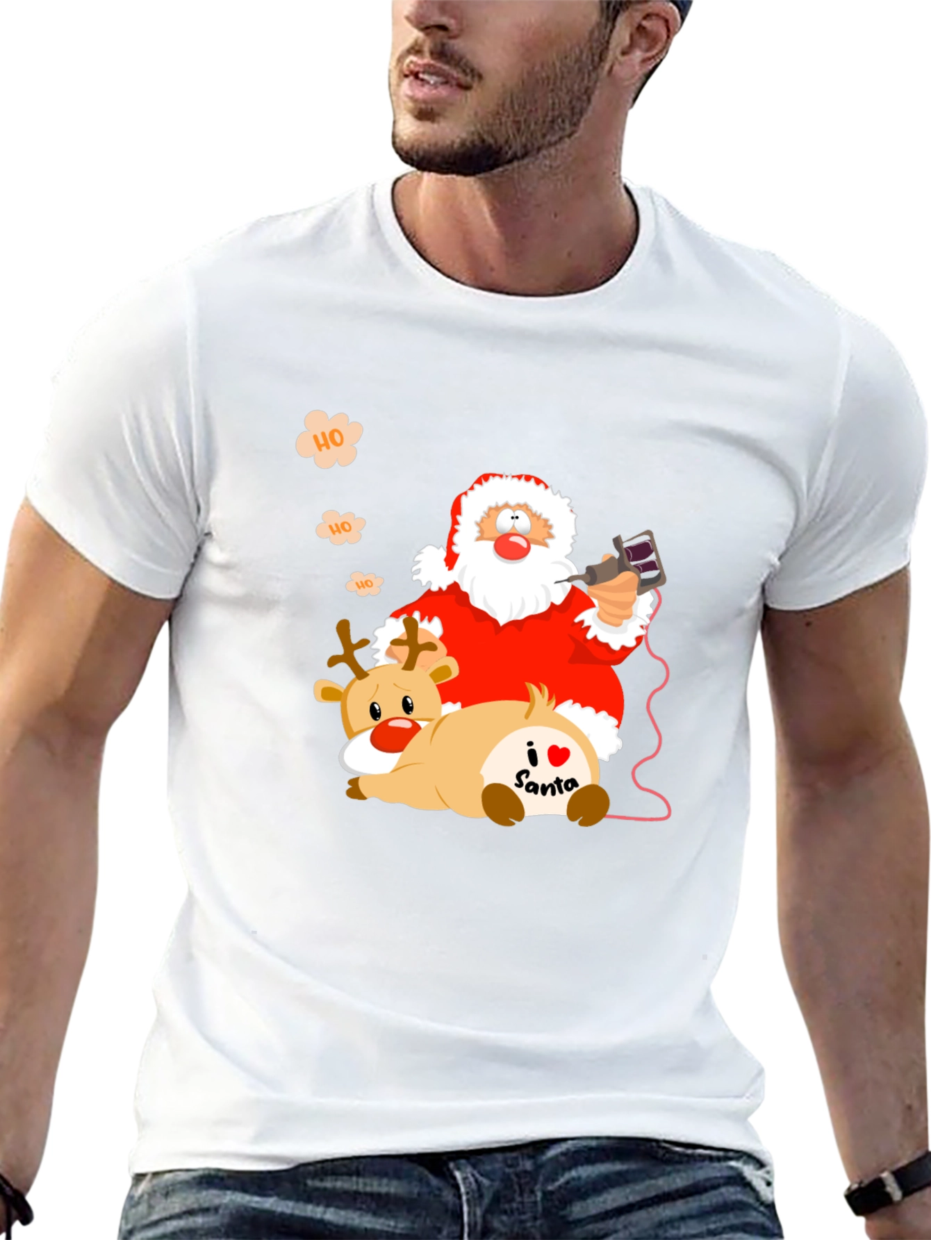 Santa Claus Tattoo Artist Graphic Tee