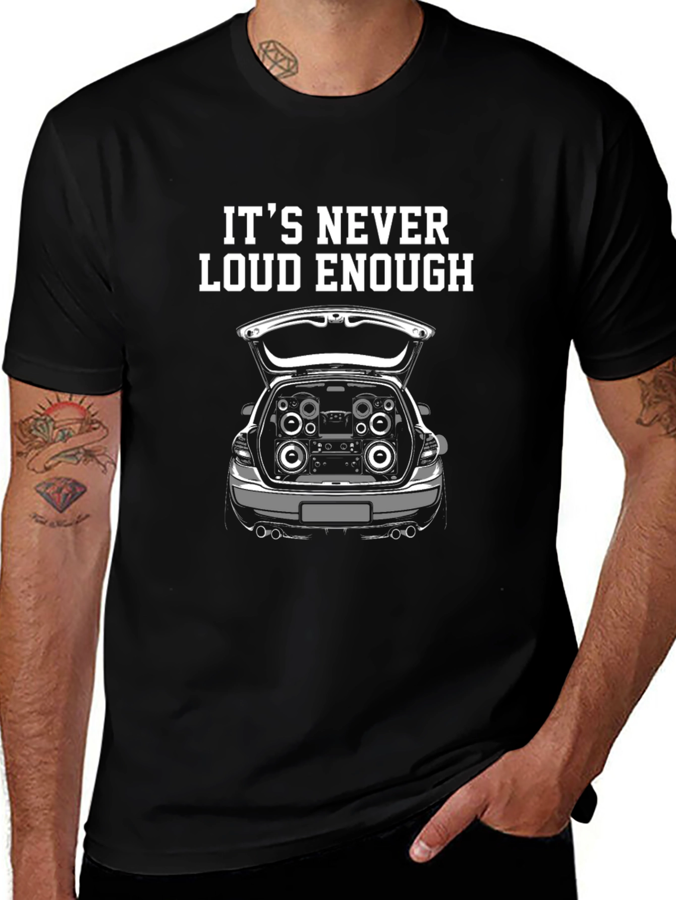 Its Never Loud Enough T-Shirt Car Audio Bass Graphic Tee