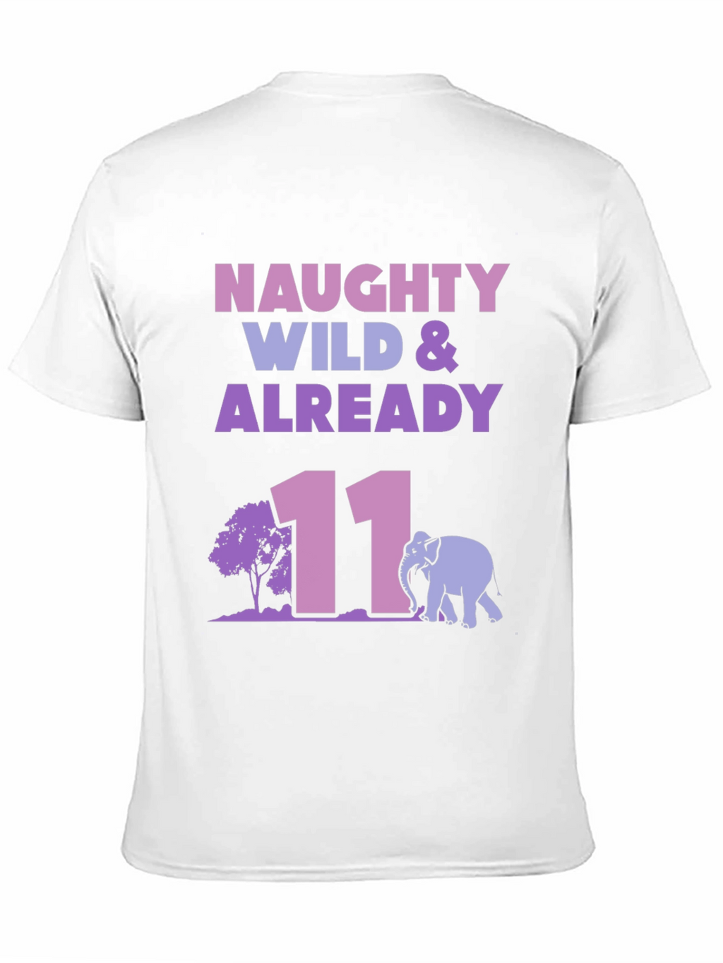 Naughty Wild & Already 11 Black Graphic T-Shirt