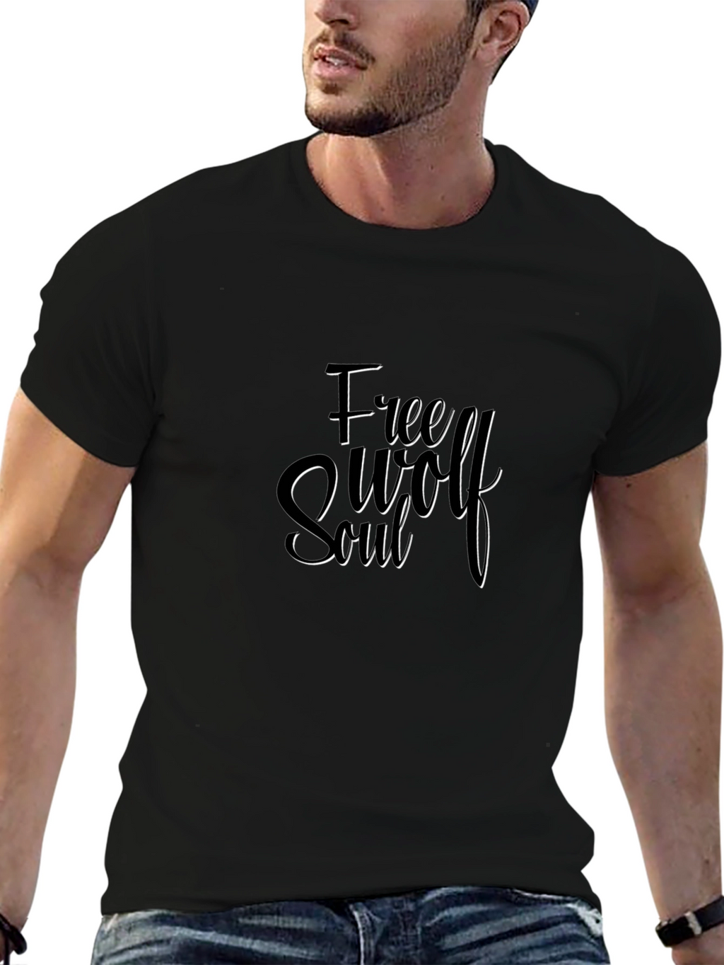 Free Soul Graphic Black T-Shirt