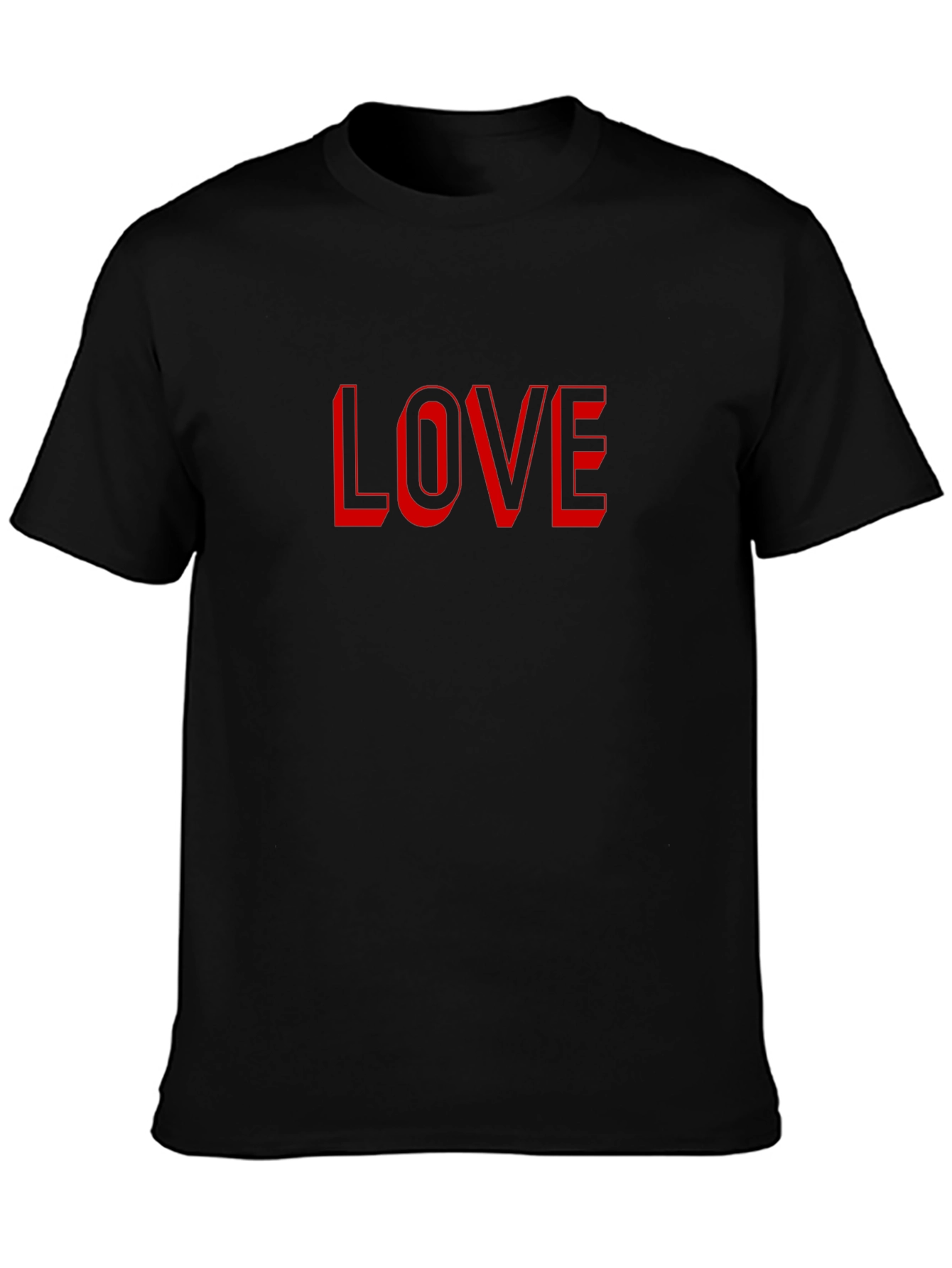 Love Graphic Tee - Stylish Red Print