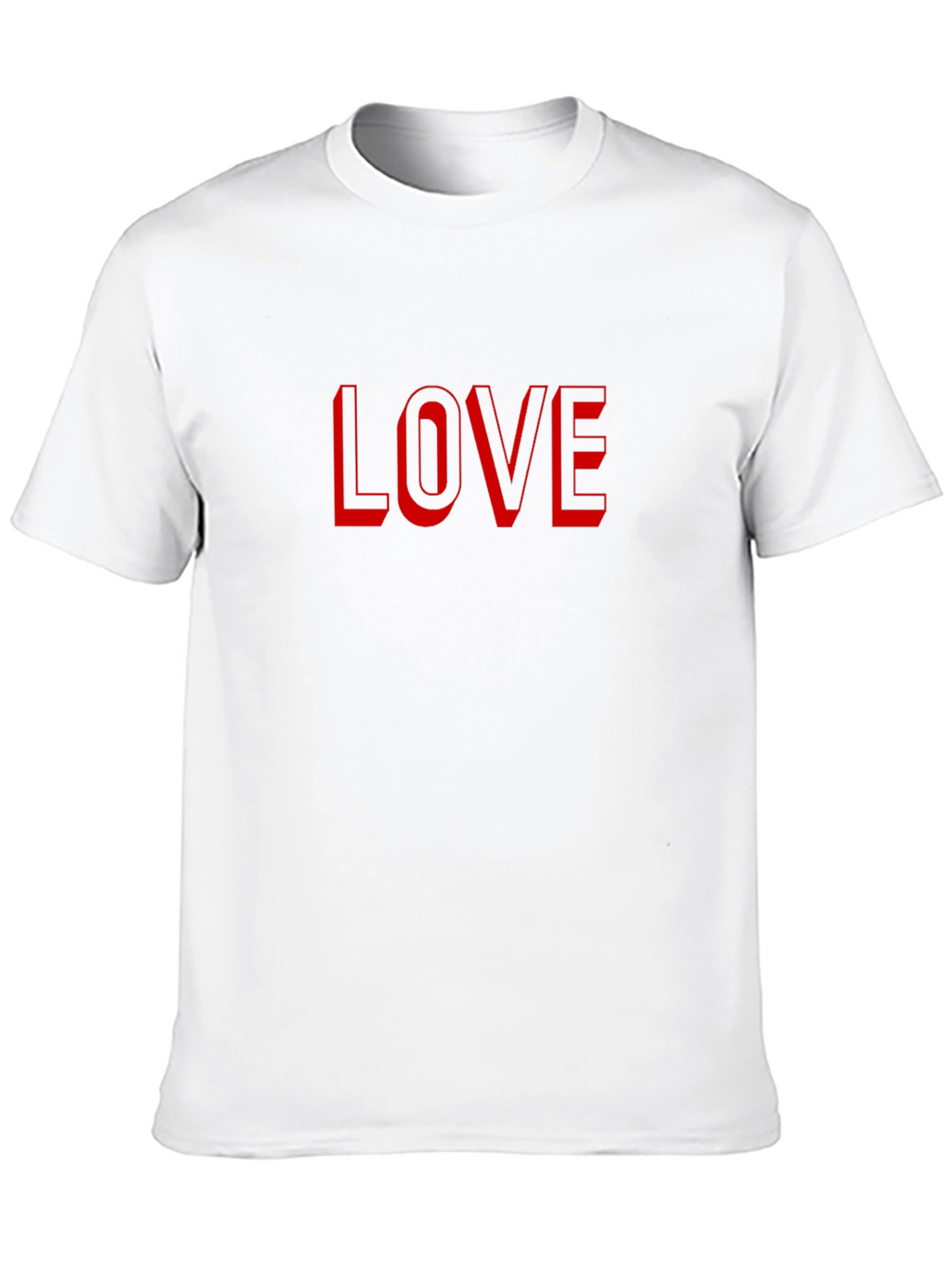 Love Graphic Tee - Stylish Red Print