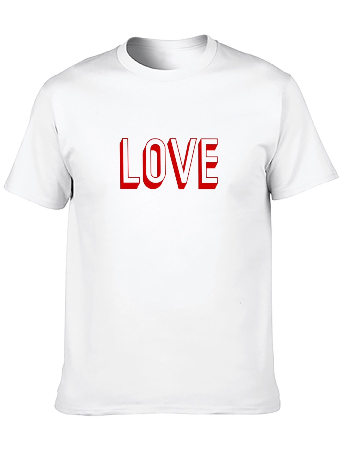 Love Graphic Tee - Stylish Red Print