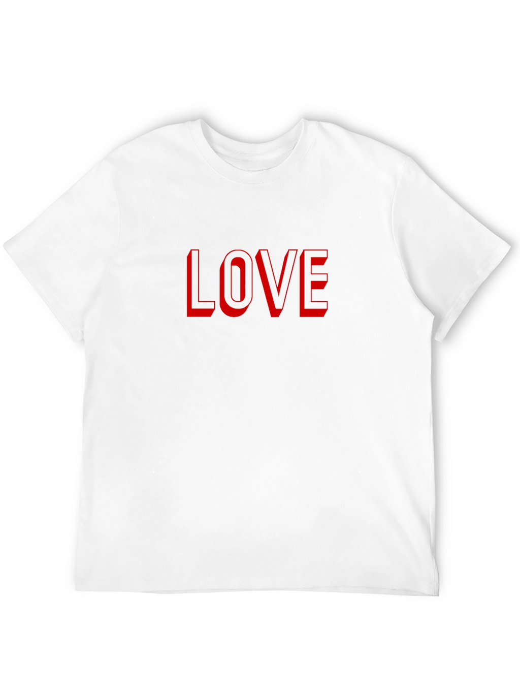 Love Graphic Tee - Stylish Red Print