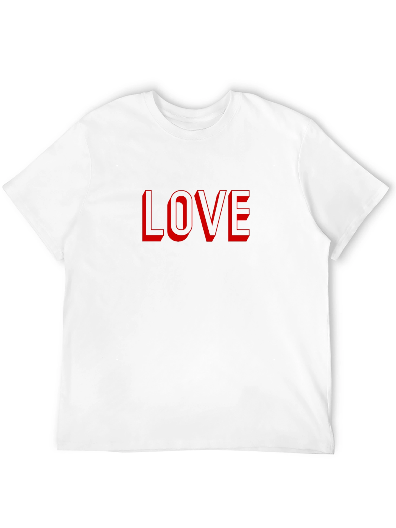 Love Graphic Tee - Stylish Red Print
