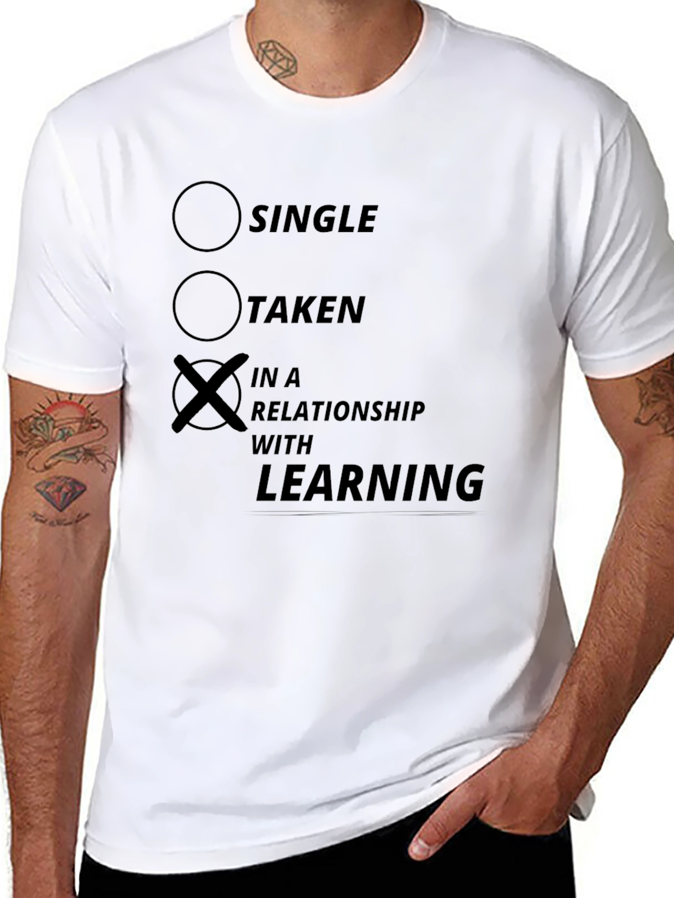 In a Relationship with Learning Funny T-Shirt