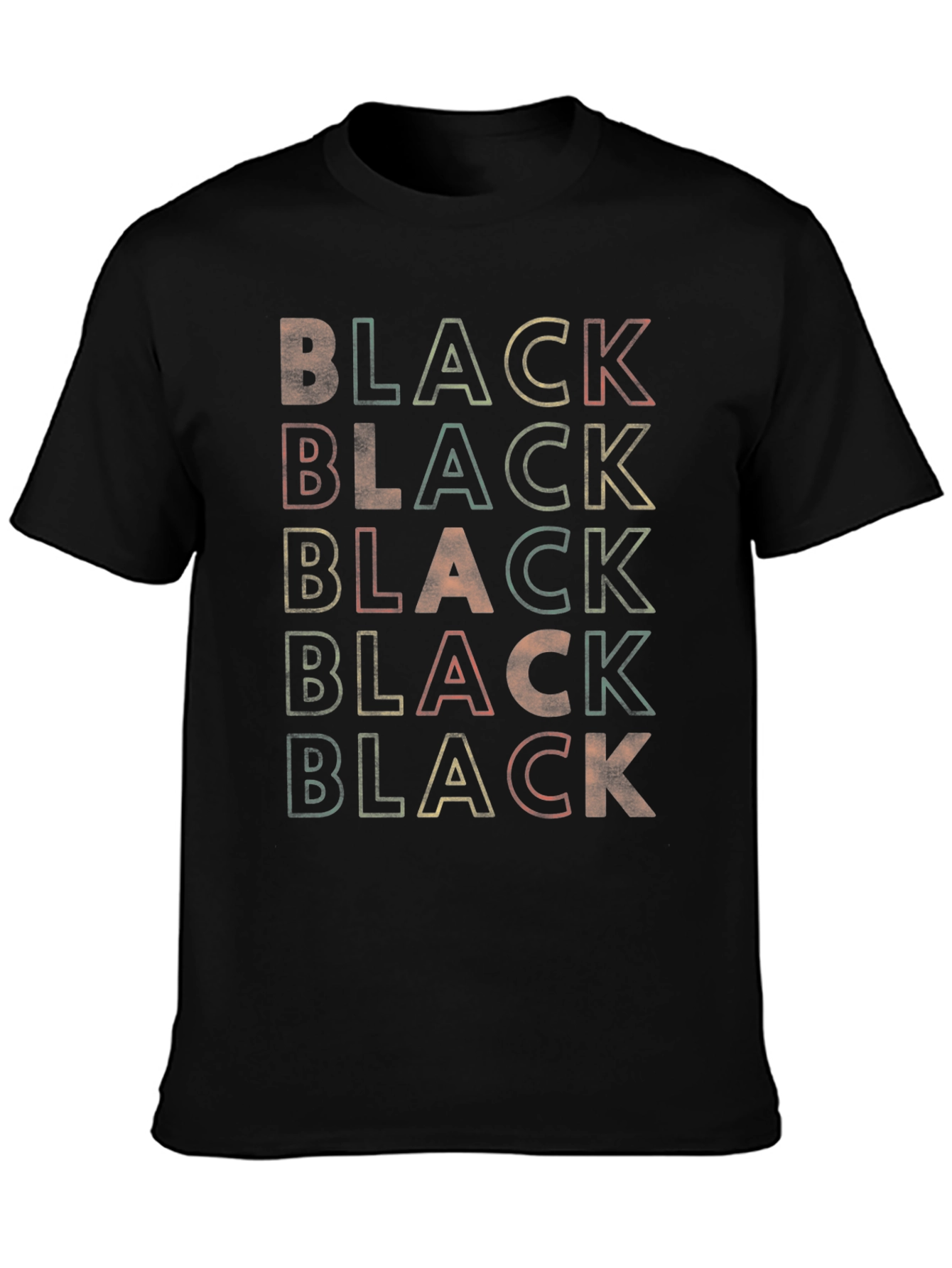 Retro Black Graphic Tee - Vintage Style T-Shirt