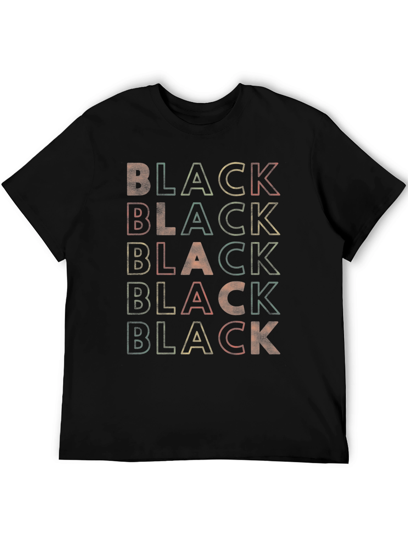 Retro Black Graphic Tee - Vintage Style T-Shirt