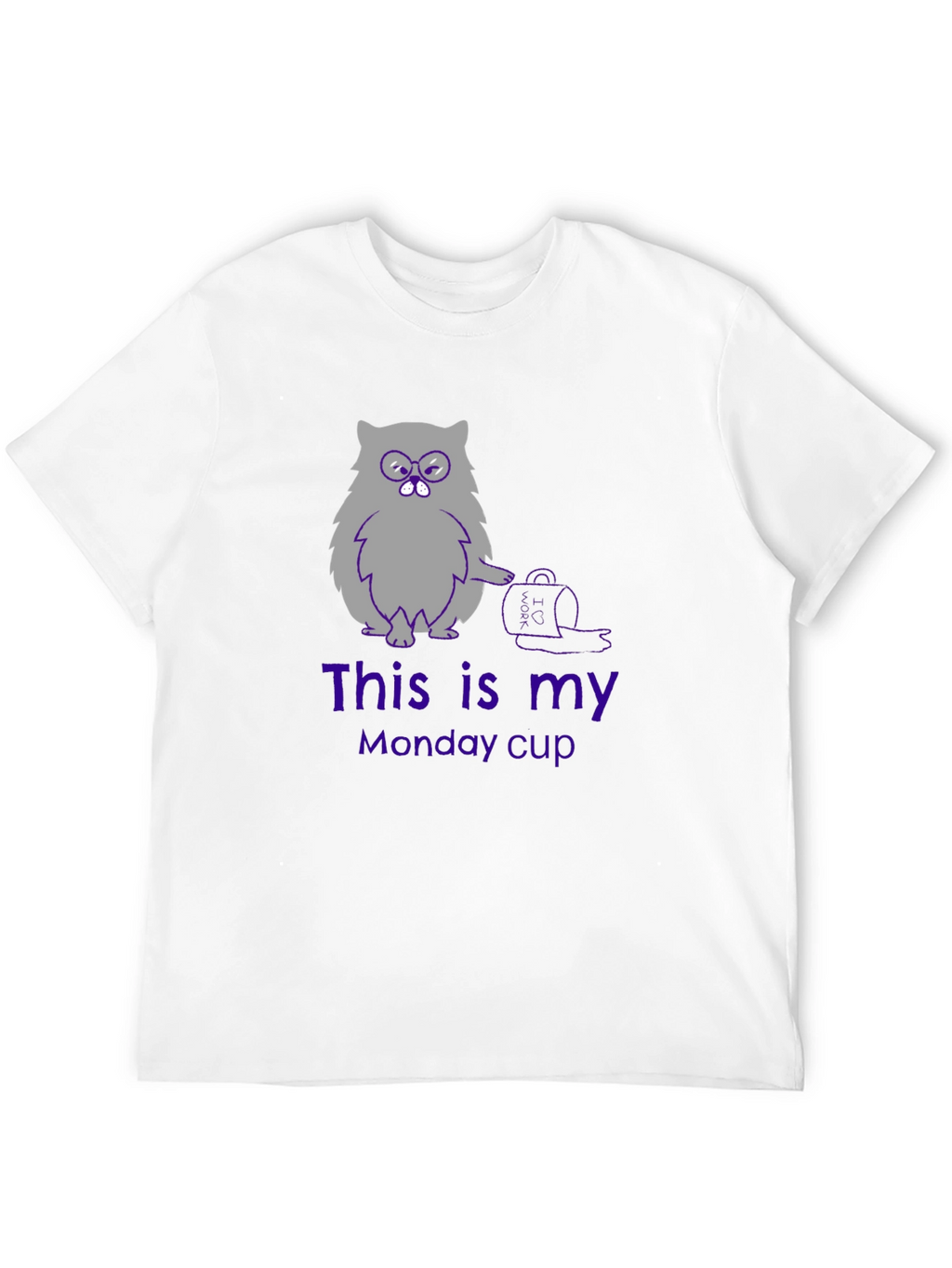 Funny Cat Monday Cup T-Shirt