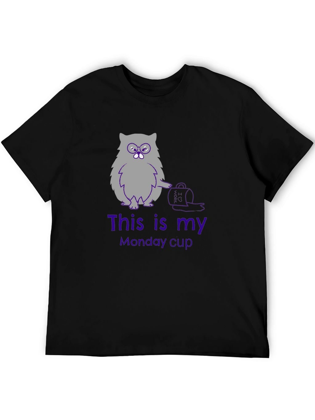 Funny Cat Monday Cup T-Shirt
