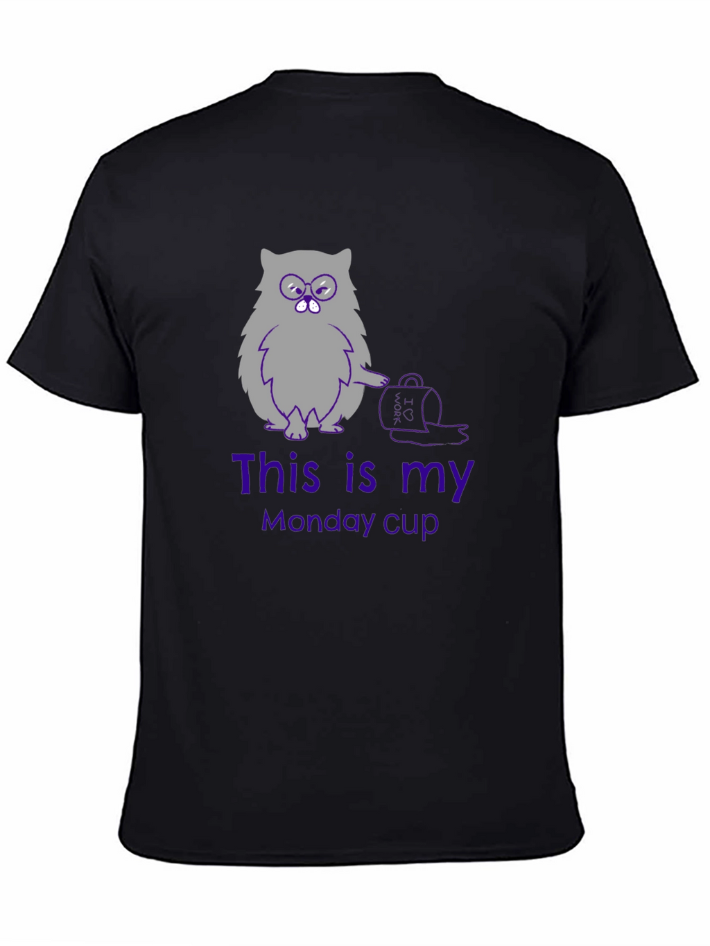 Funny Cat Monday Cup T-Shirt