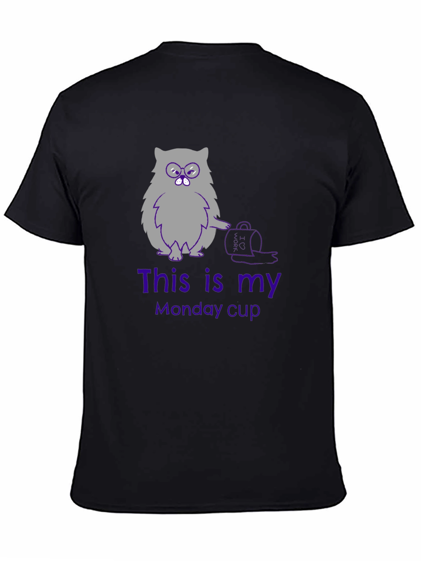Funny Cat Monday Cup T-Shirt