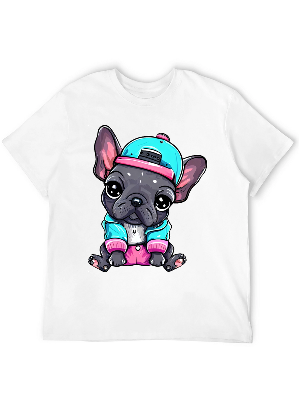 Cool Bulldog Pup Graphic Tee