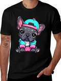 Cool Bulldog Pup Graphic Tee
