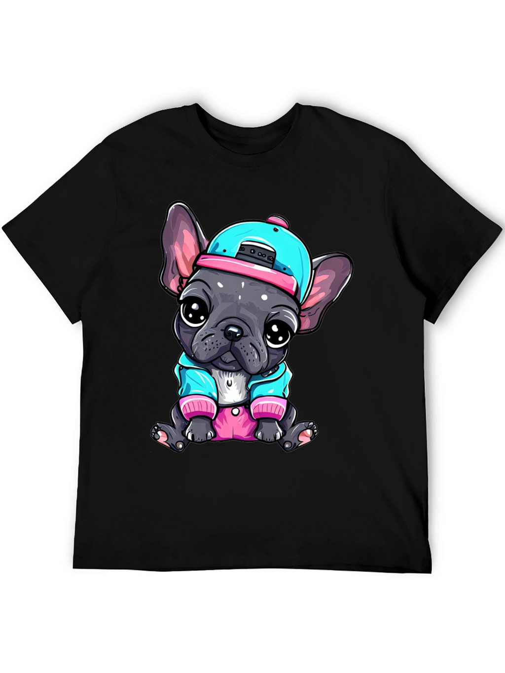 Cool Bulldog Pup Graphic Tee