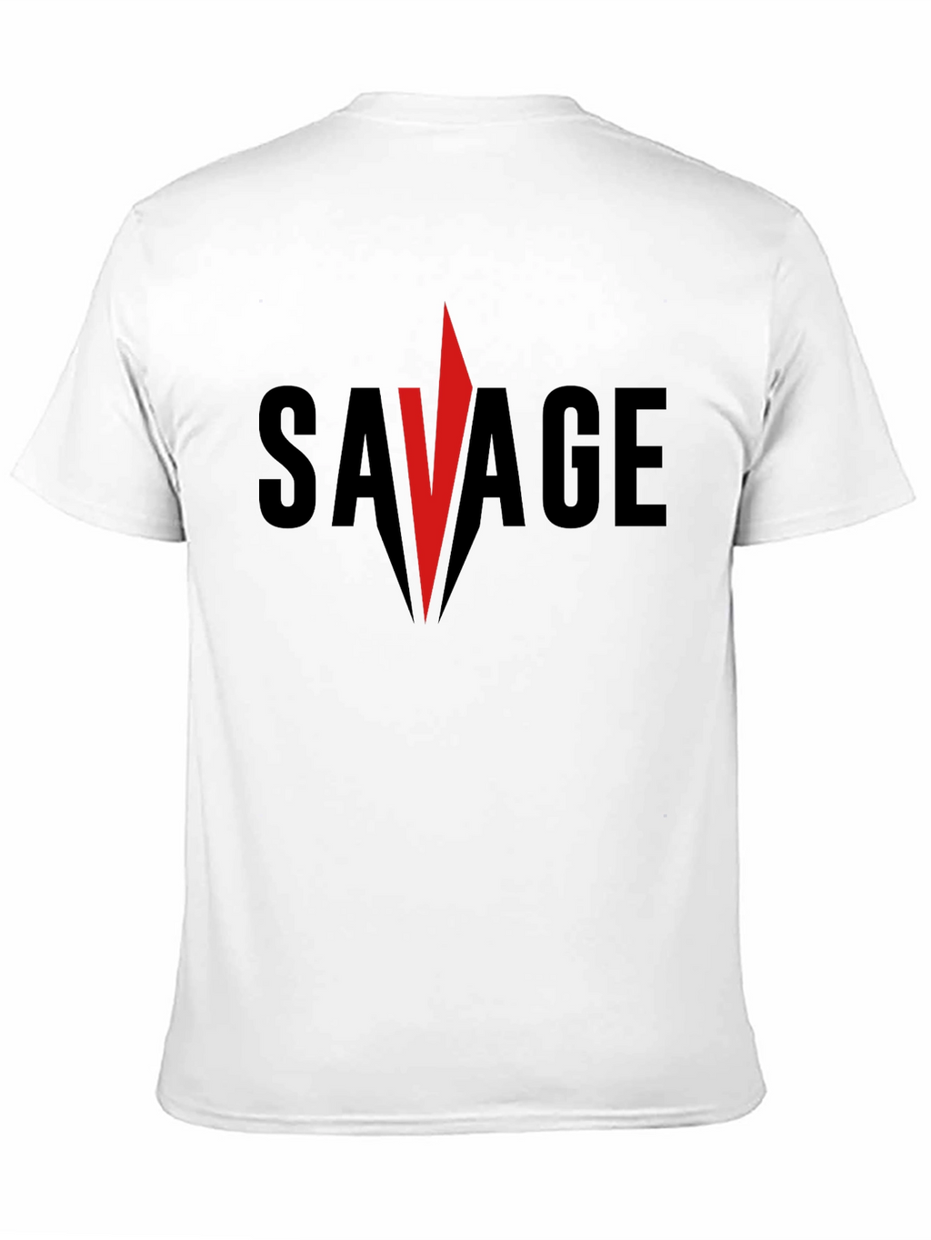 Savage Graphic Tee - Bold Red Accent
