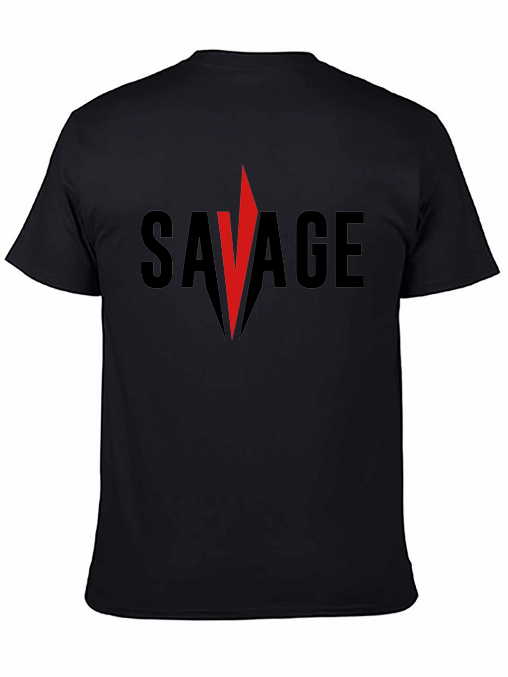 Savage Graphic Tee - Bold Red Accent
