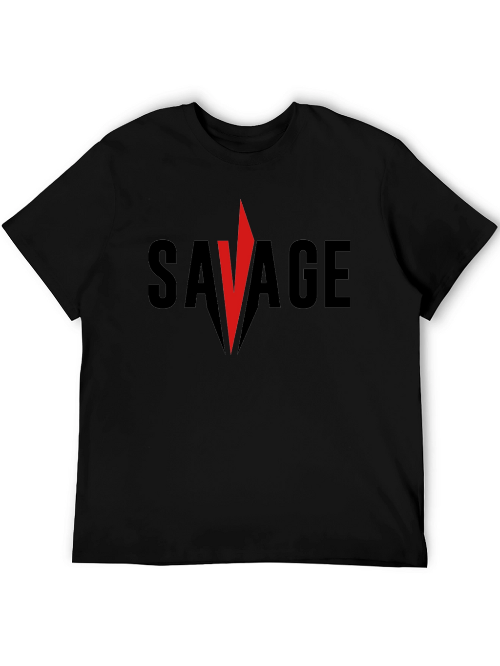 Savage Graphic Tee - Bold Red Accent