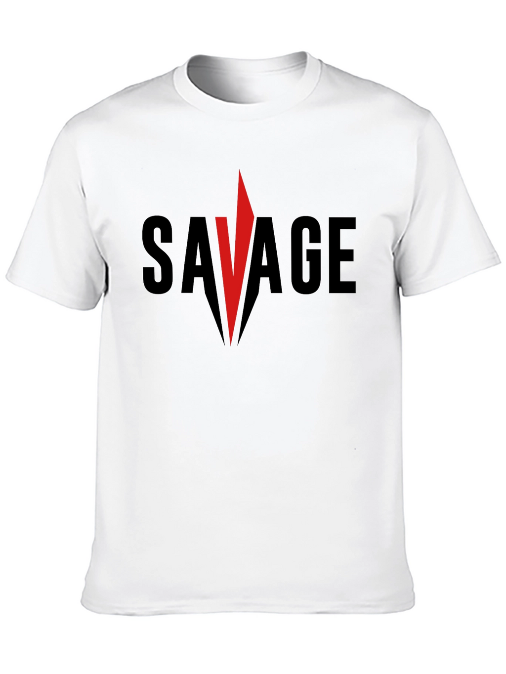 Savage Graphic Tee - Bold Red Accent