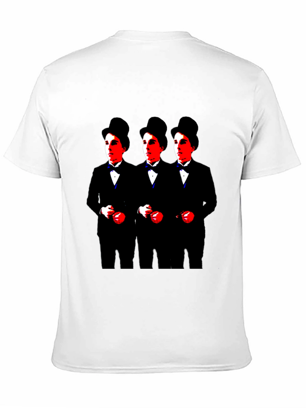 Charlie Chaplin Triple Threat Black Graphic Tee