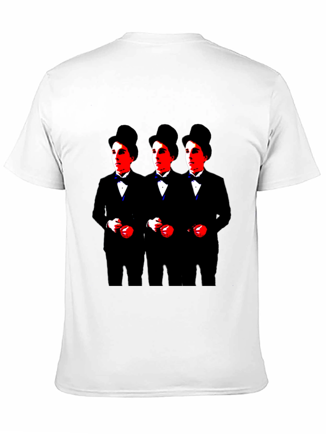 Charlie Chaplin Triple Threat Black Graphic Tee