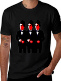 Charlie Chaplin Triple Threat Black Graphic Tee