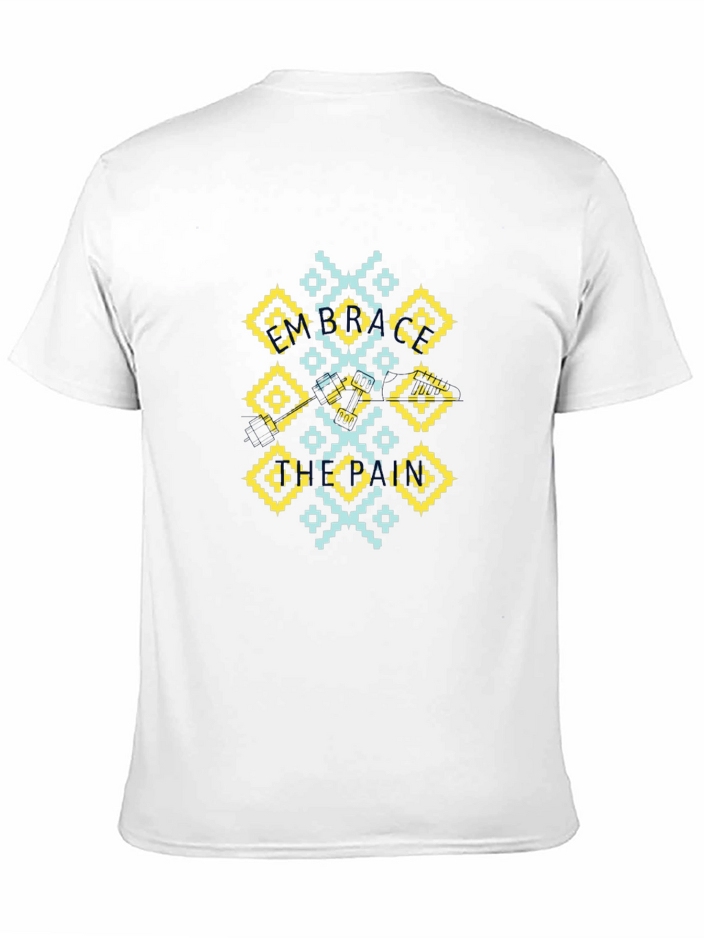 Geometric Pattern Black T-Shirt