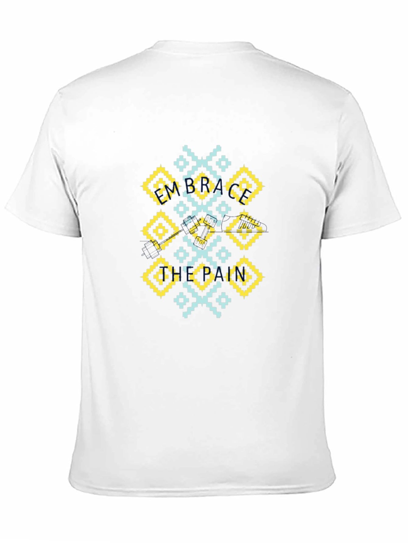 Geometric Pattern Black T-Shirt