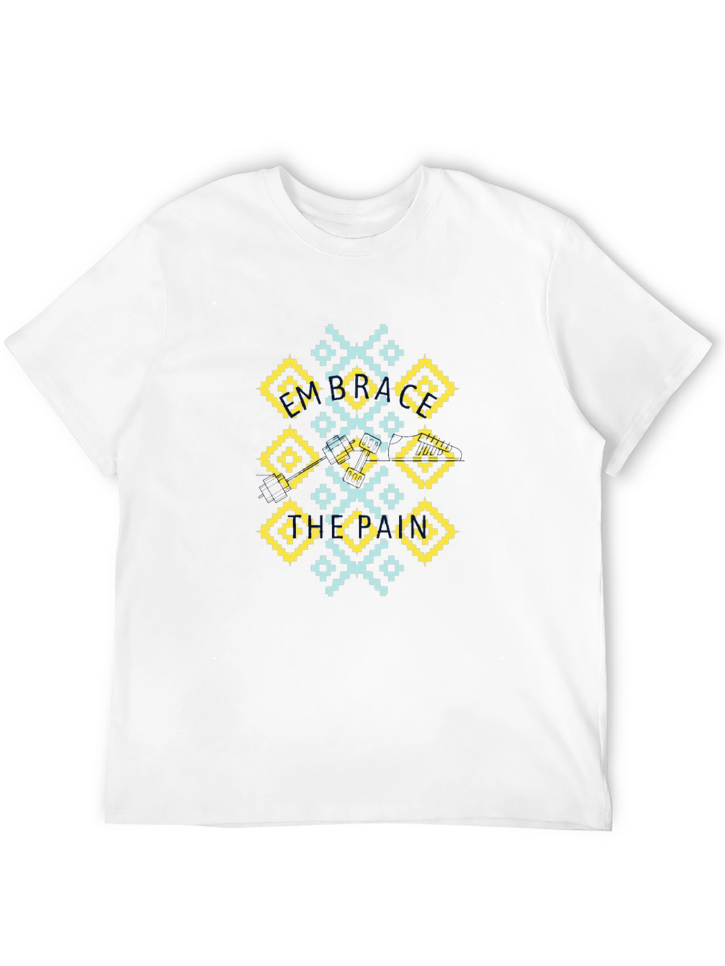 Geometric Pattern Black T-Shirt