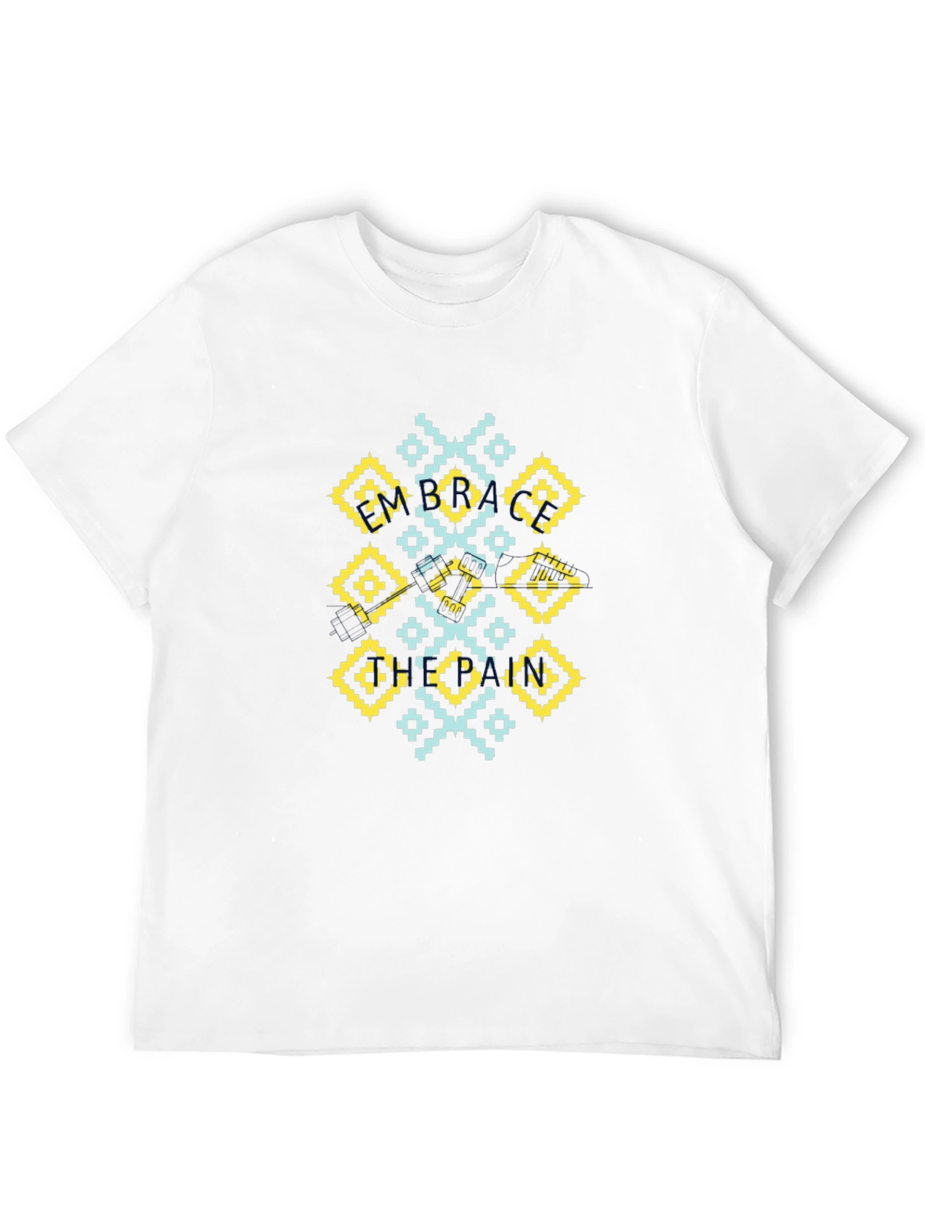 Geometric Pattern Black T-Shirt