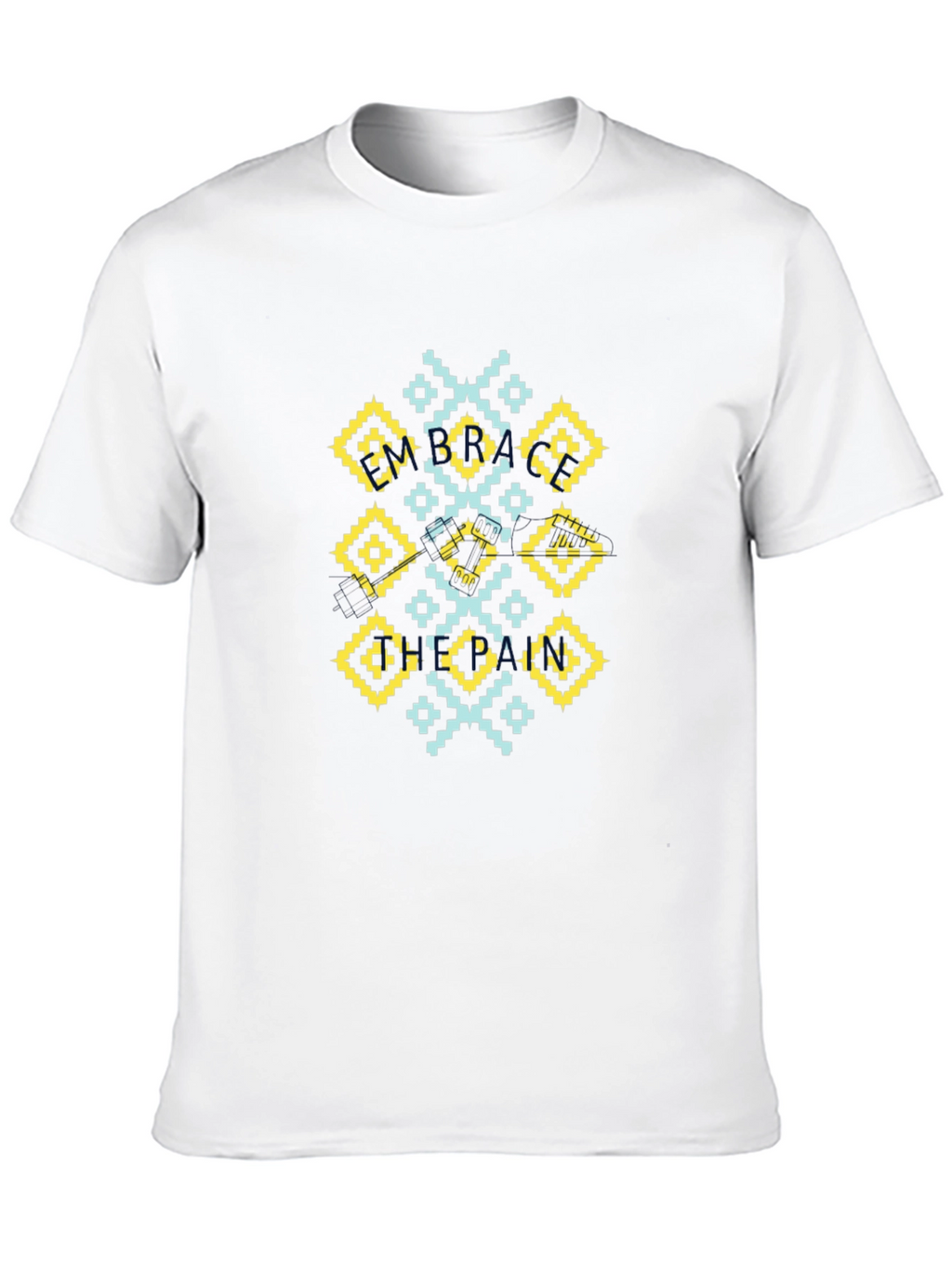 Geometric Pattern Black T-Shirt