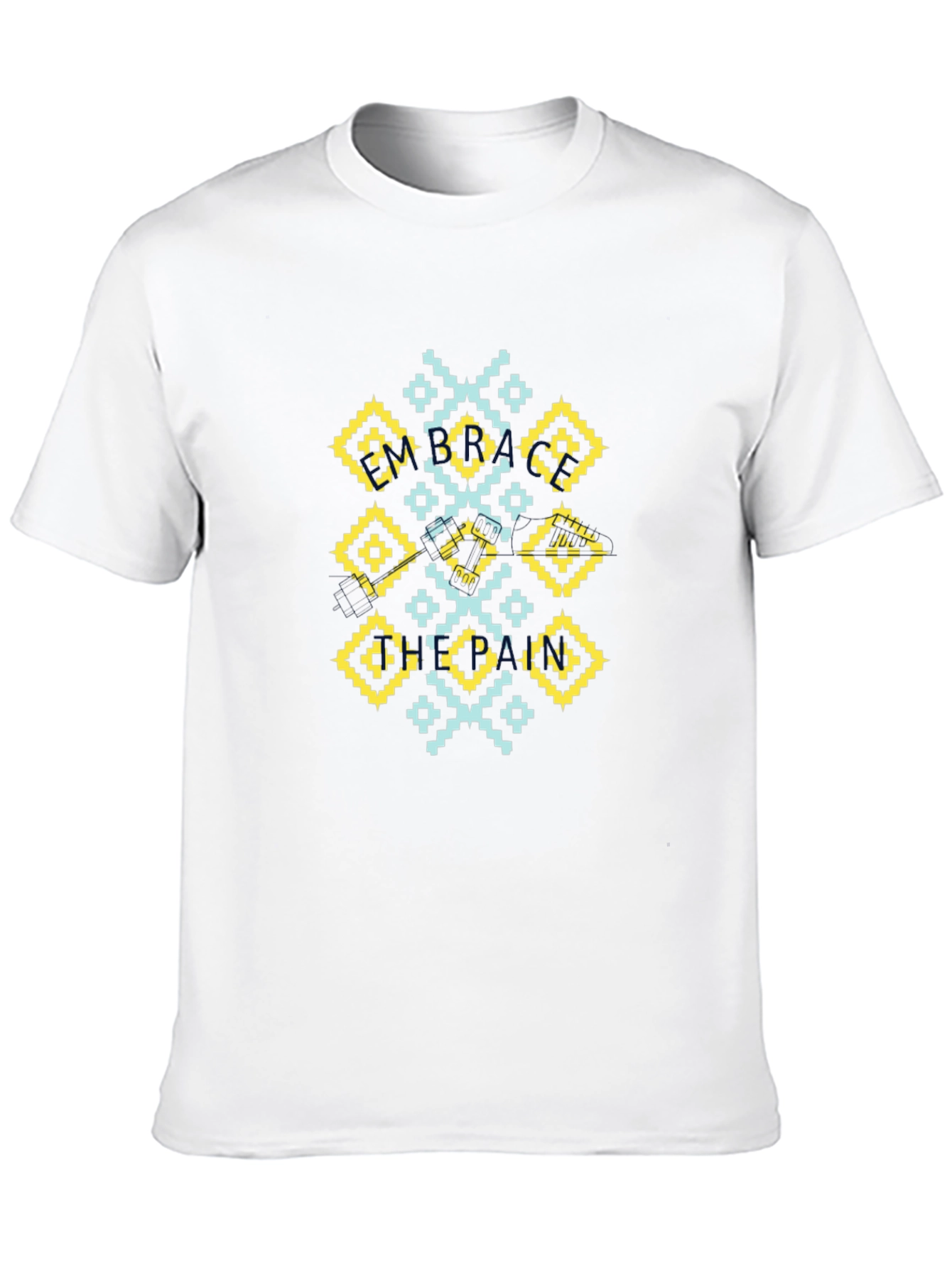 Geometric Pattern Black T-Shirt