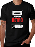 Retro Media T-Shirt - Cassette & VHS Tape Design