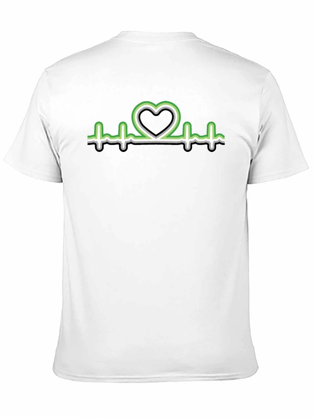 Heartbeat Aro Pride T-Shirt - Black