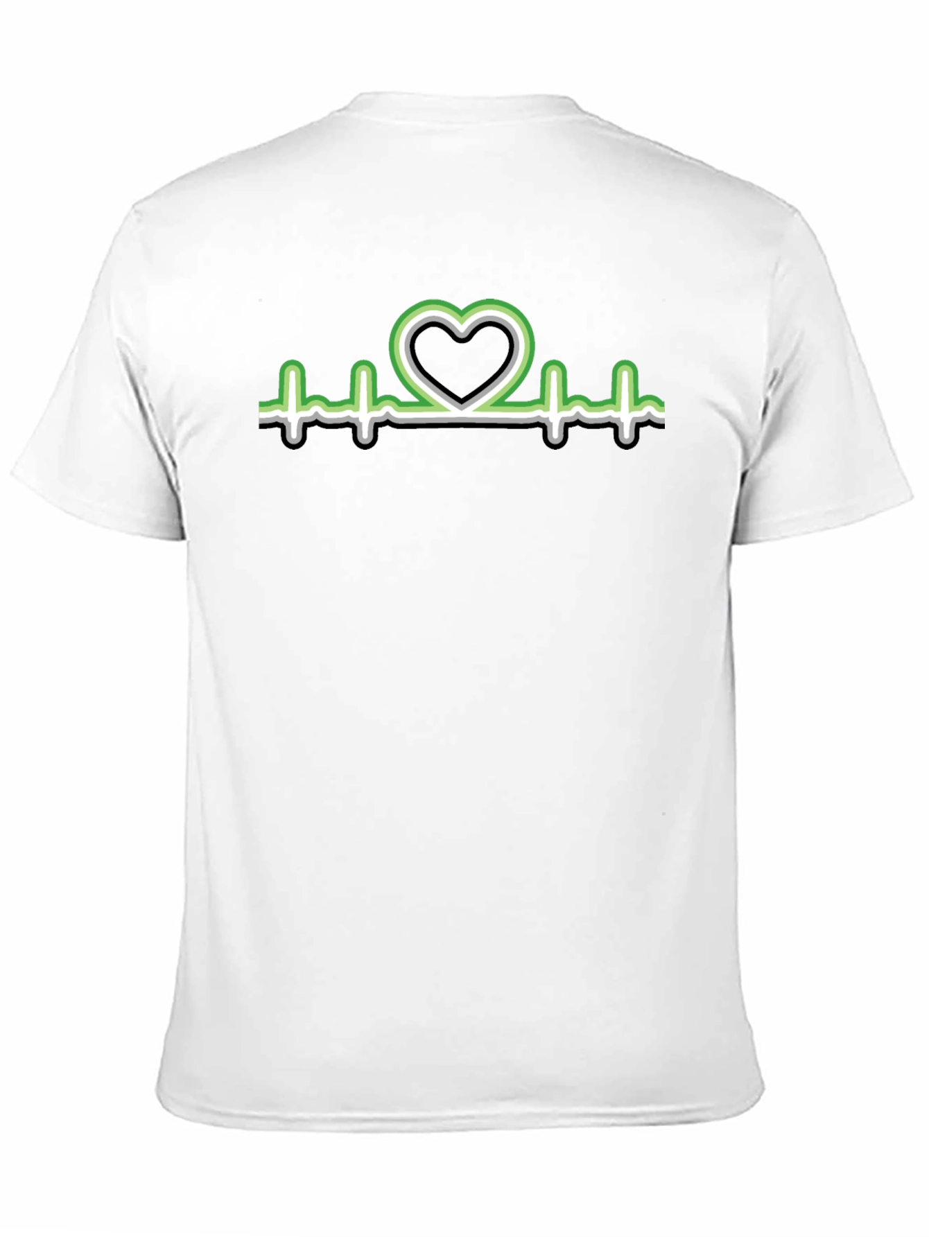 Heartbeat Aro Pride T-Shirt - Black
