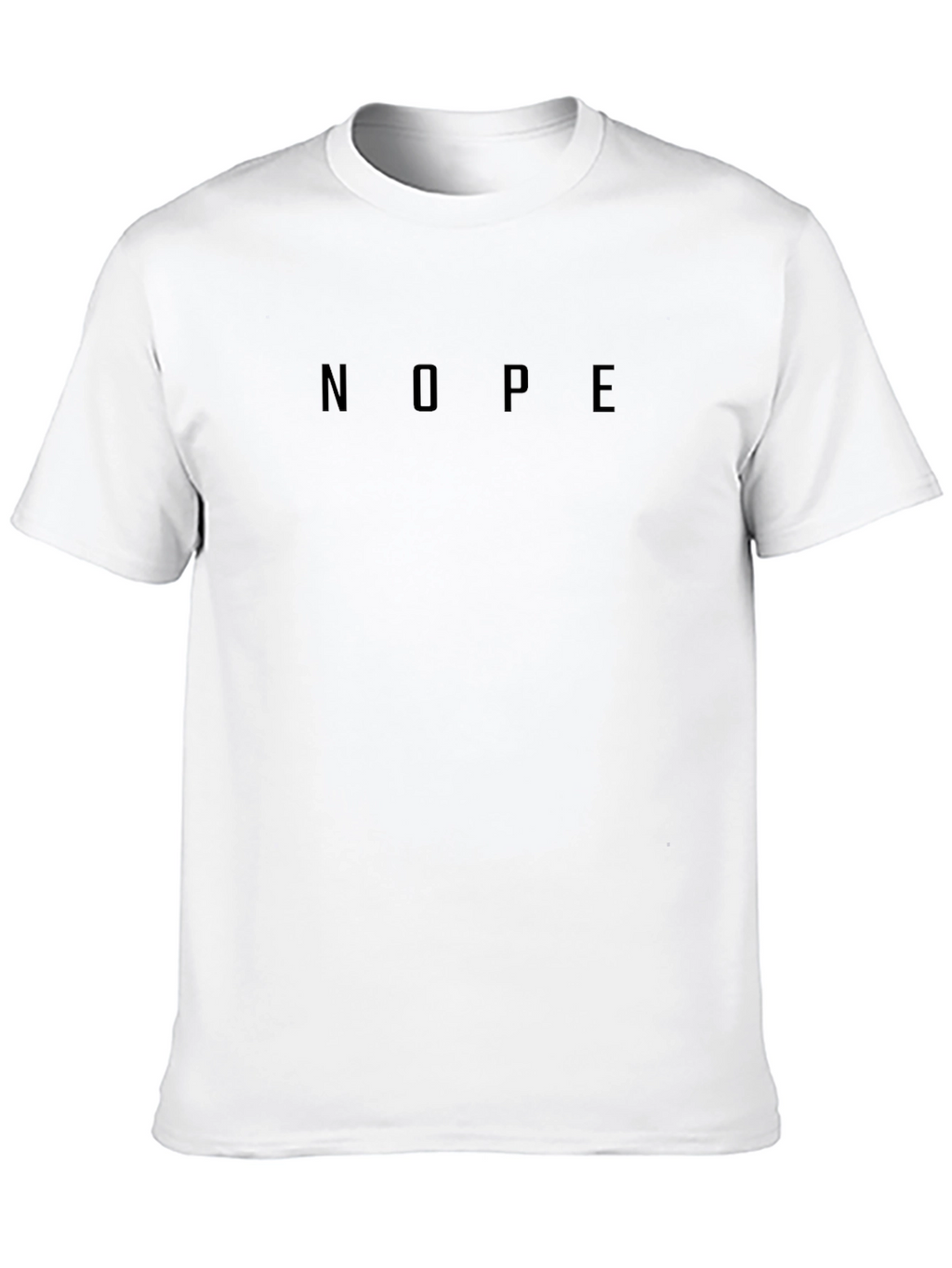 Nope Graphic Tee - Minimalist Black T-Shirt