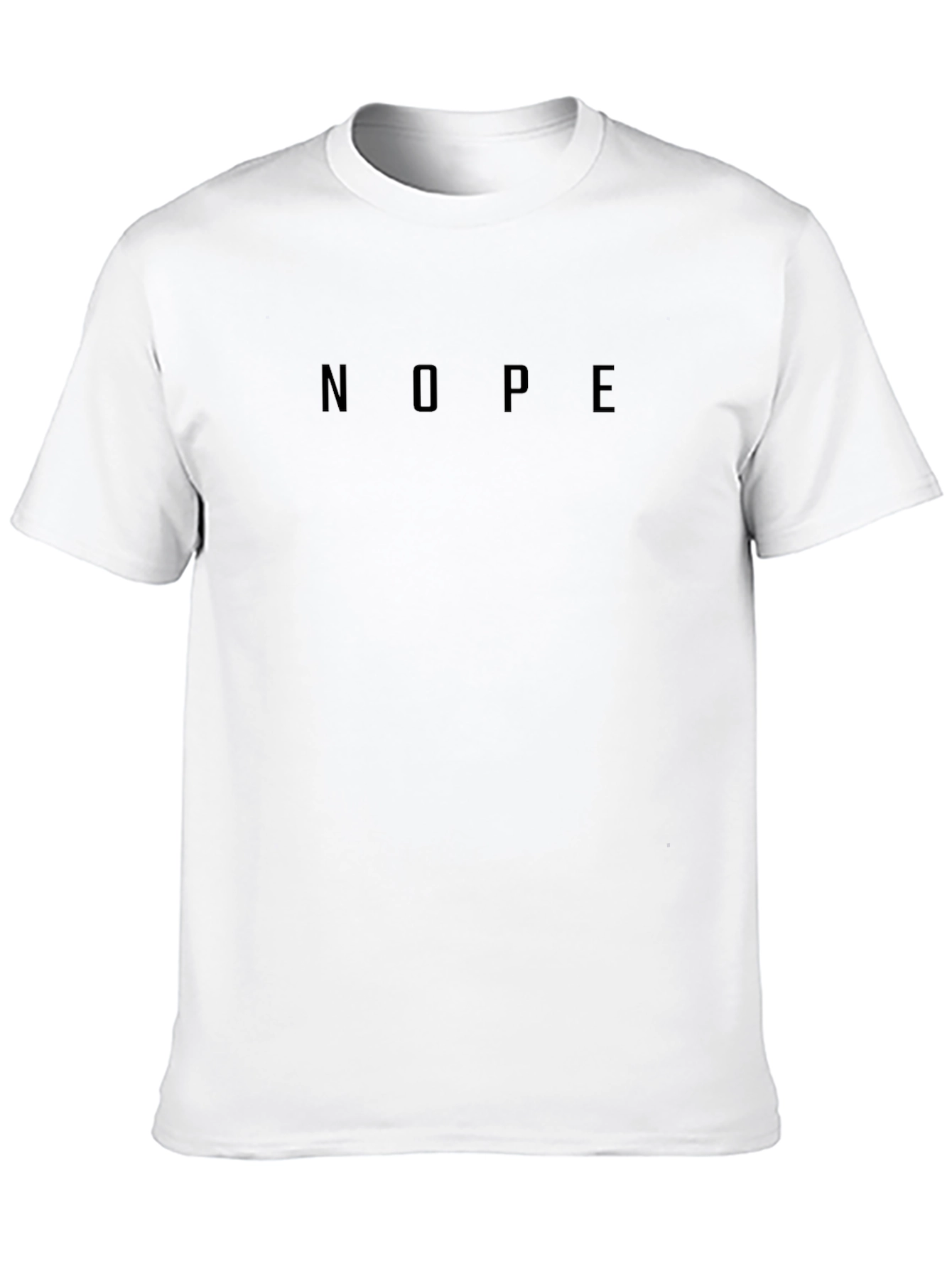 Nope Graphic Tee - Minimalist Black T-Shirt
