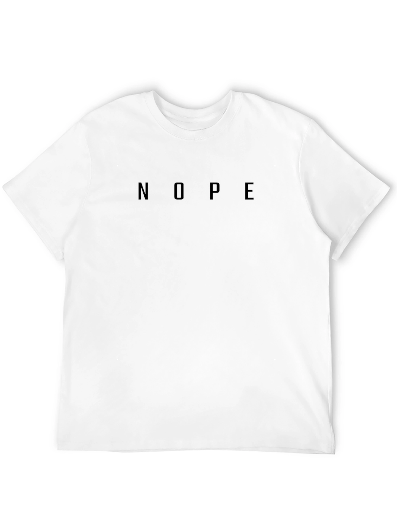 Nope Graphic Tee - Minimalist Black T-Shirt