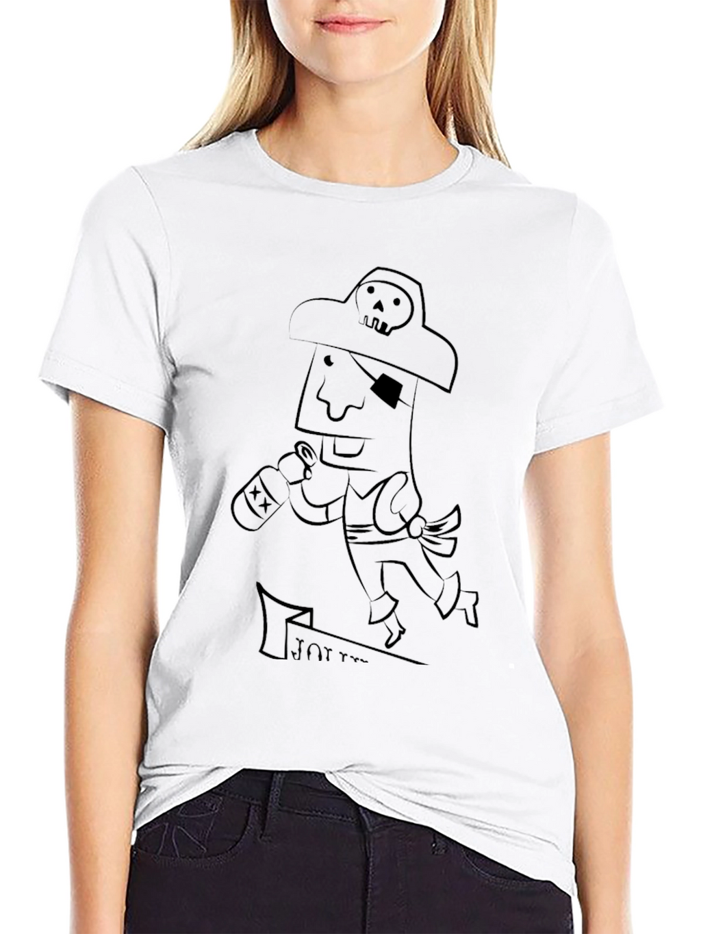 Pirate Cartoon Graphic T-Shirt